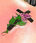 Cross & Rose Tattoo by Hoss, L.L.C.