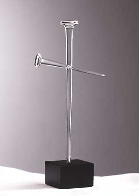 Cross of Nails - Sculpture by Frabel Studio artist Klaus-Dieter Widmann.
