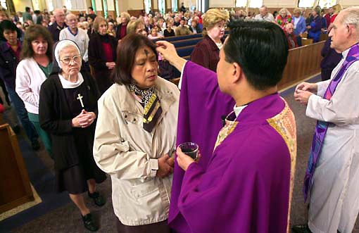 Ash Wednesday Services - photo by Scott R. Varley.