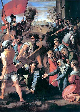 Christ Falls on the Way to Calvary painting by Raphael