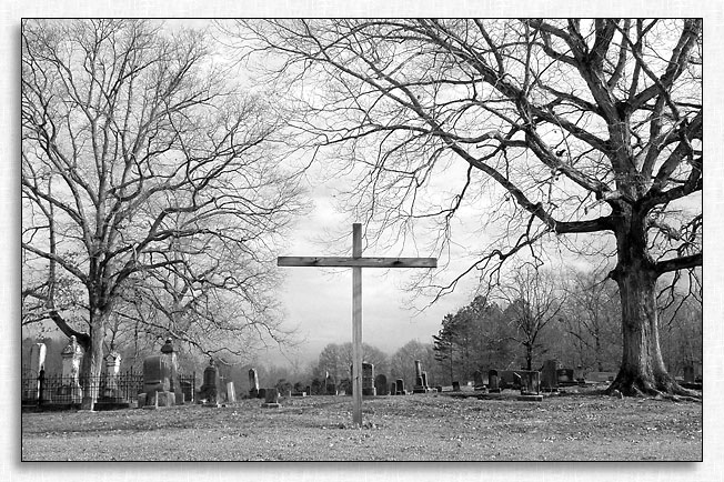 Cemetery Cross in Silver Creek, GA.