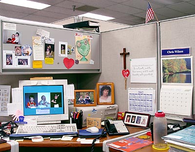 Chris Wilson's cubicle.