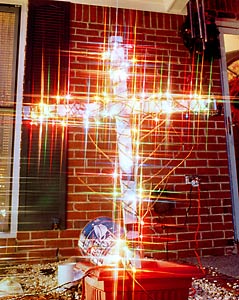 Lighted Christmas Cross