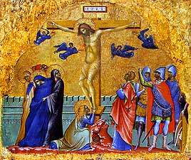 The Crucifixion by Paolo Veneziano.