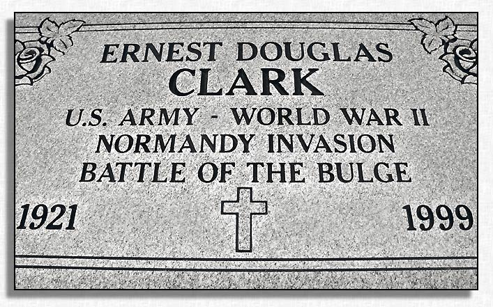 Ernest Douglas Clark gravestone.