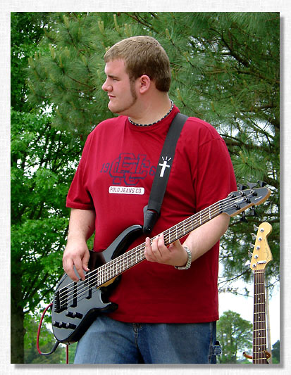 Bass player Jason Caldwell.