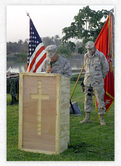 Memorial Service for Sgt. Jonathan Lambert.