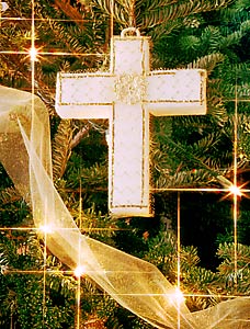 Cross symbol on The Chrismon Tree