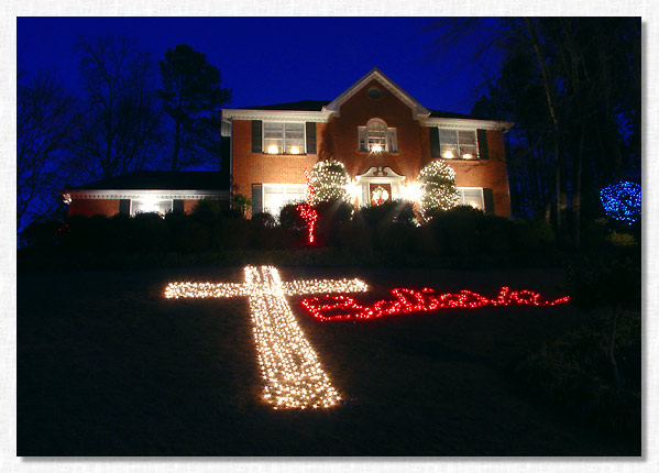 The Mitchell's Christmas Cross.