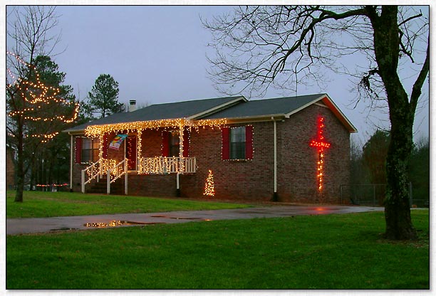 Christmas Decorations, Monrovia - Madison County, Alabama.