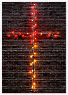 Cross Christmas Decoration.