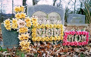 Neoma Turner Sanders grave site.