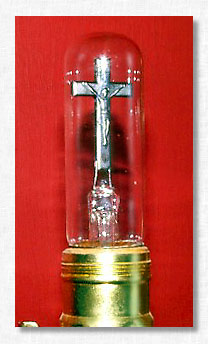 Novelty Light Bulb-Crucifix.