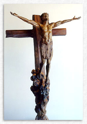 "The Triumph Over Calvary" - Bronze sculpture by Richard Troy Thorpe.