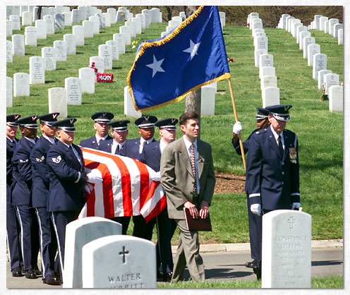 MG Howard Cannon's funeral at Arlington National Cemetery.