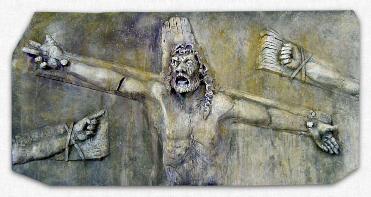 The Crucifixion - Relief by Brad Coriell.