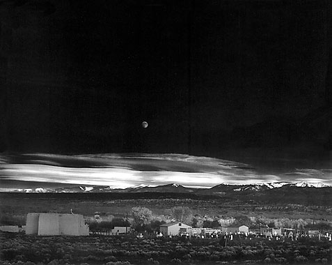 Moonrise, Hernandez, New Mexico by Ansel Adams