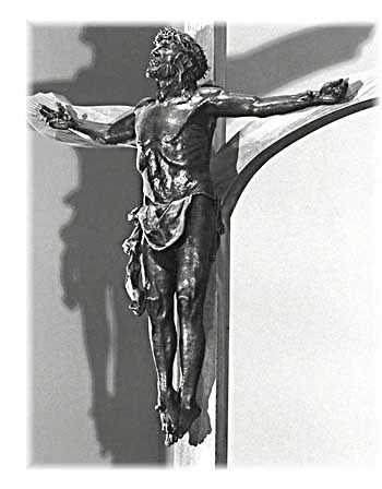 Transcendent Christ - Bronze sculpture by Lynn Kircher.